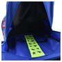 AUCHAN Sac à dos à roulettes Premium 3 compartiments polyester rouge et bleu COLORFUN STREET CODE