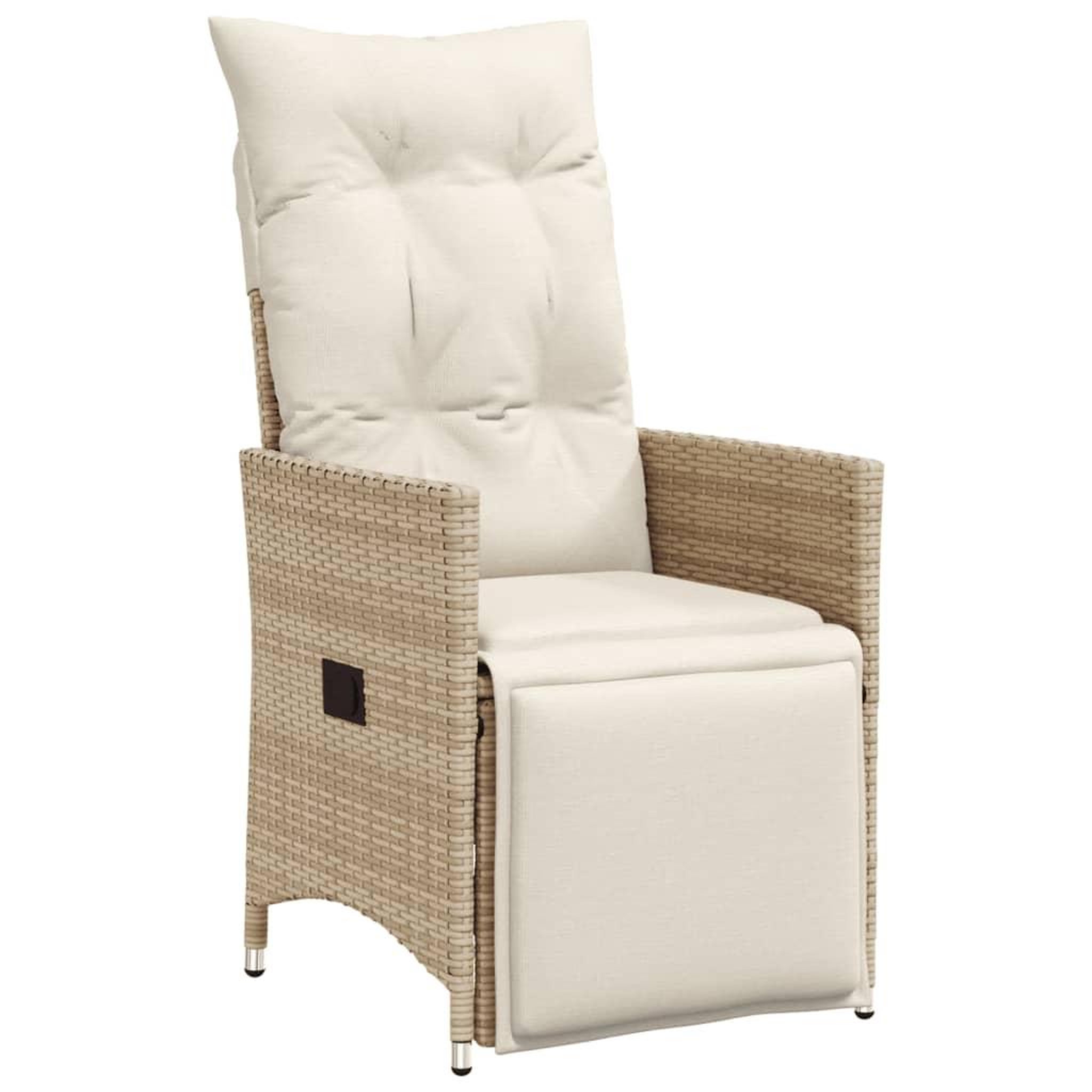 Voir la diapositive 4 : VIDAXL Ensemble de bistro 3 pcs avec coussins beige resine tressee