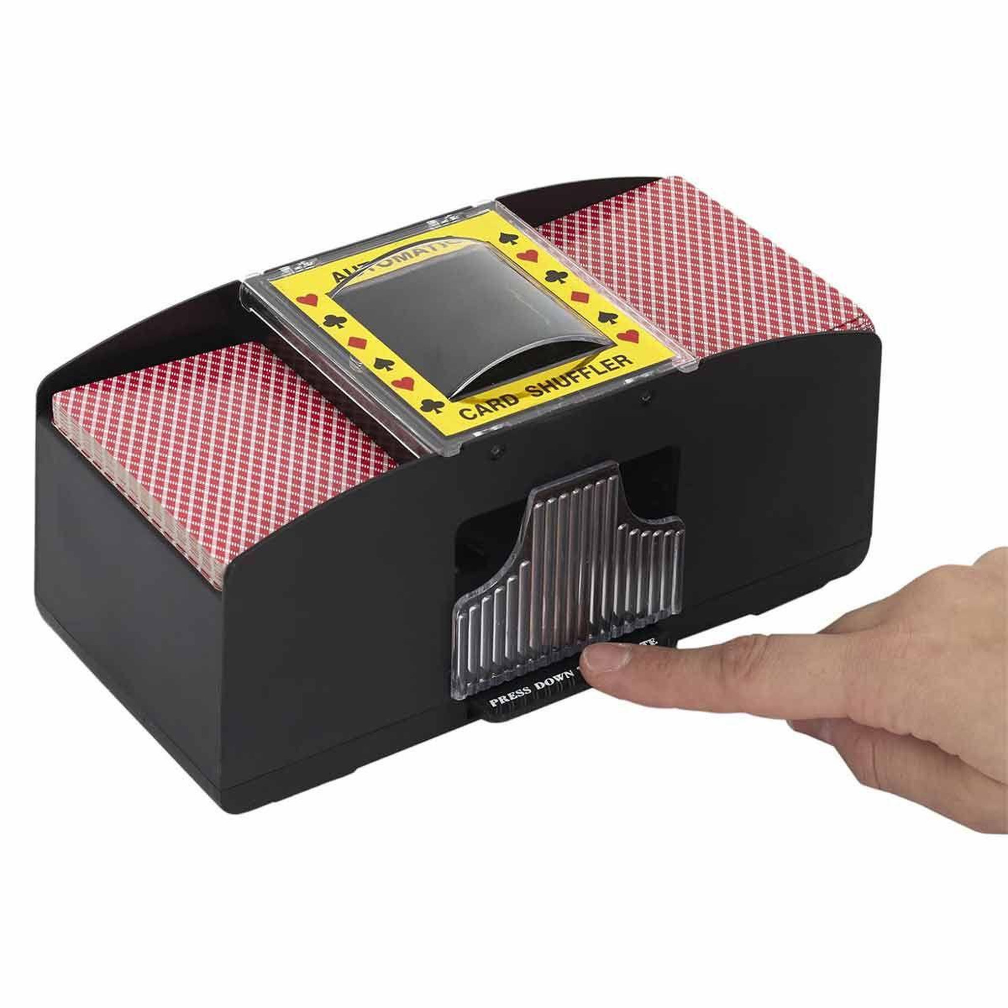 Voir la diapositive 3 : MISTER GADGET Mélangeur de Cartes  Jeux  20cm Noir