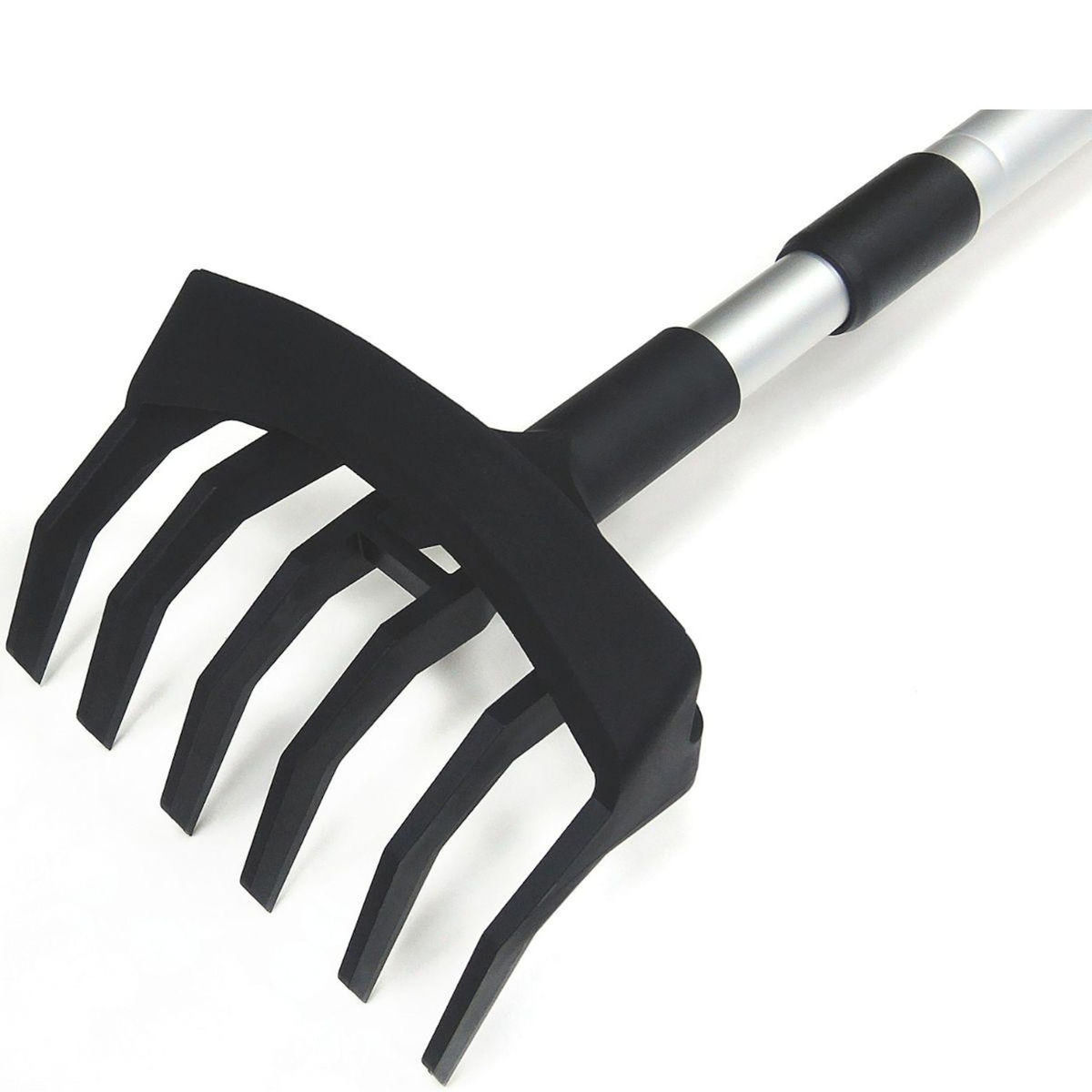 KZ GARDEN Desherbeur manuel à Mauvaises Herbes Manche téléscopique 91-146cm - Râteau de Désherbage jardin 6 dents Allées Potager KZ GARDEN