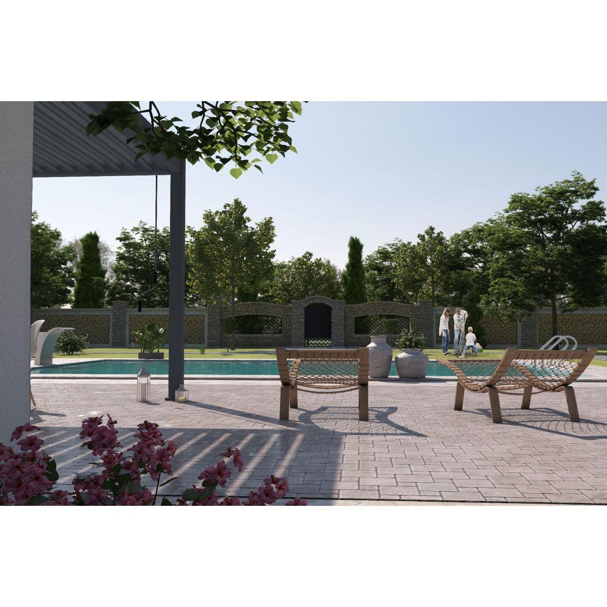 Pergola Bioclimatique adossée 3x6 m- Aluminium - Anthracite - VS OmBREA®