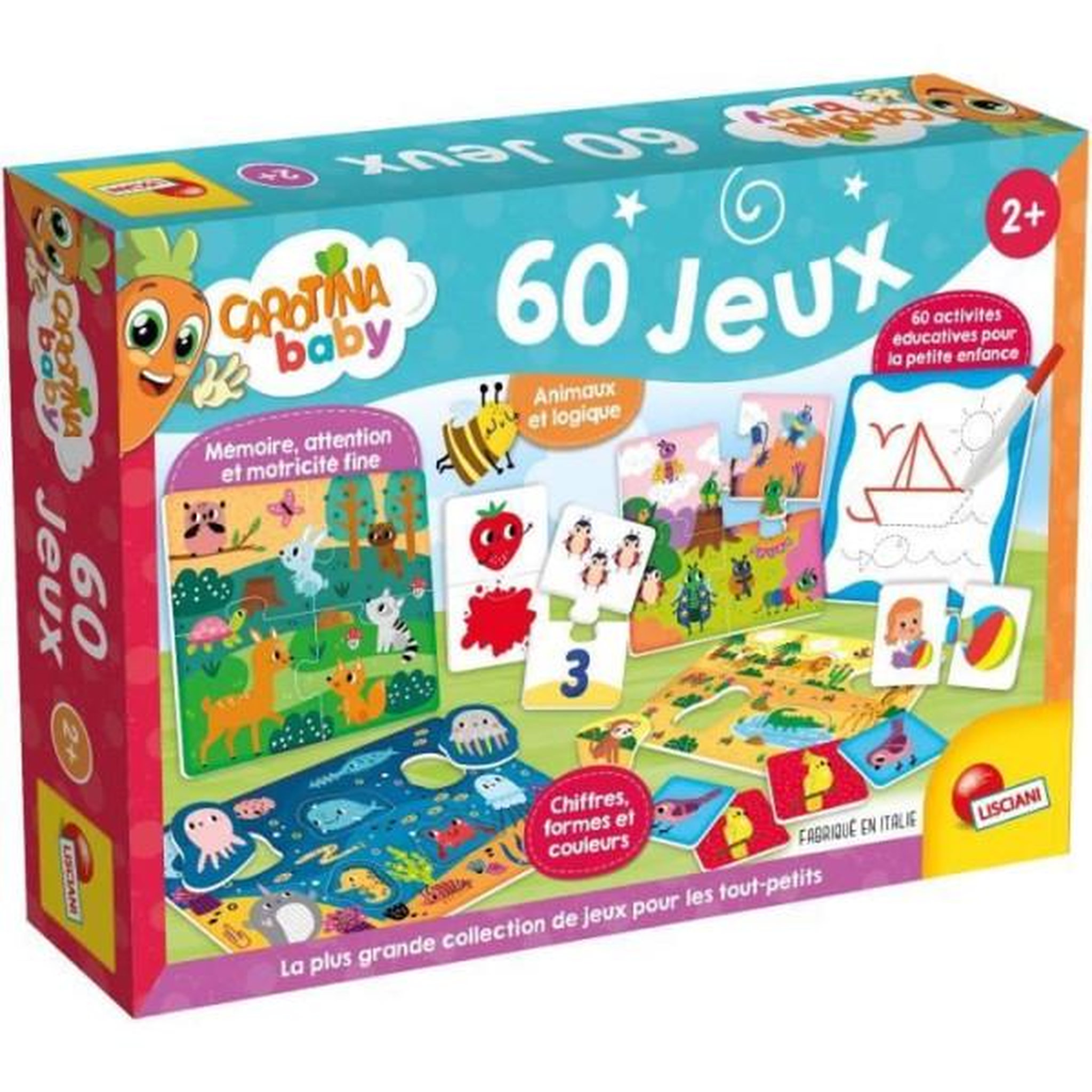 LISCIANI GIOCHI Collection de jeux éducatifs pour tout-petits - LISCIANI - Soixante activités pour le développement