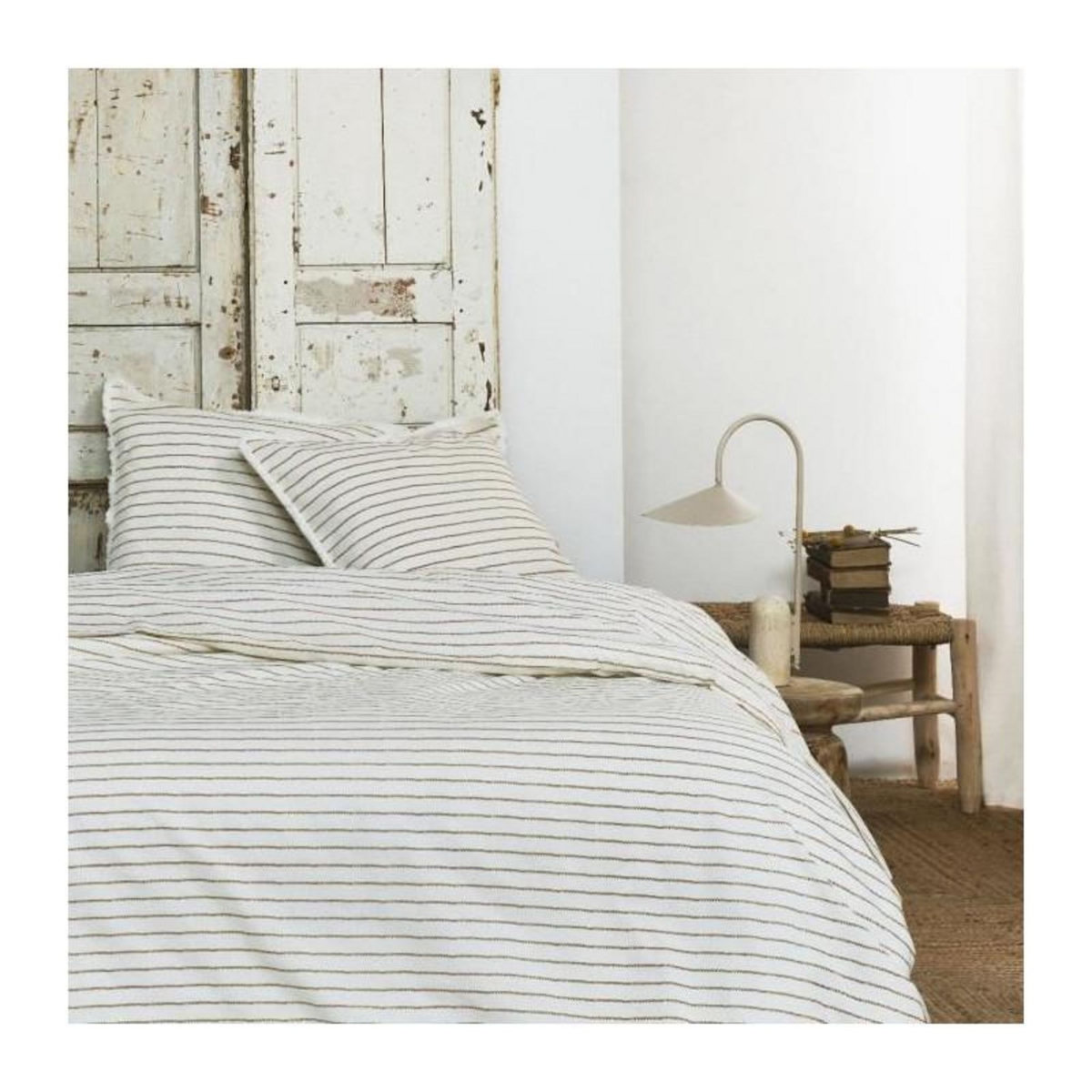 Today PARURE DE LIT TODAY - HOUSSE DE COUETTE 220X240 + 2 TAIES D OREILLER 63X63 - 100% COTON 57 fils - Jaba Indies