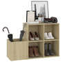 Voir la diapositive 4 : VIDAXL Armoire a chaussures d'entree chene sonoma bois ingenierie