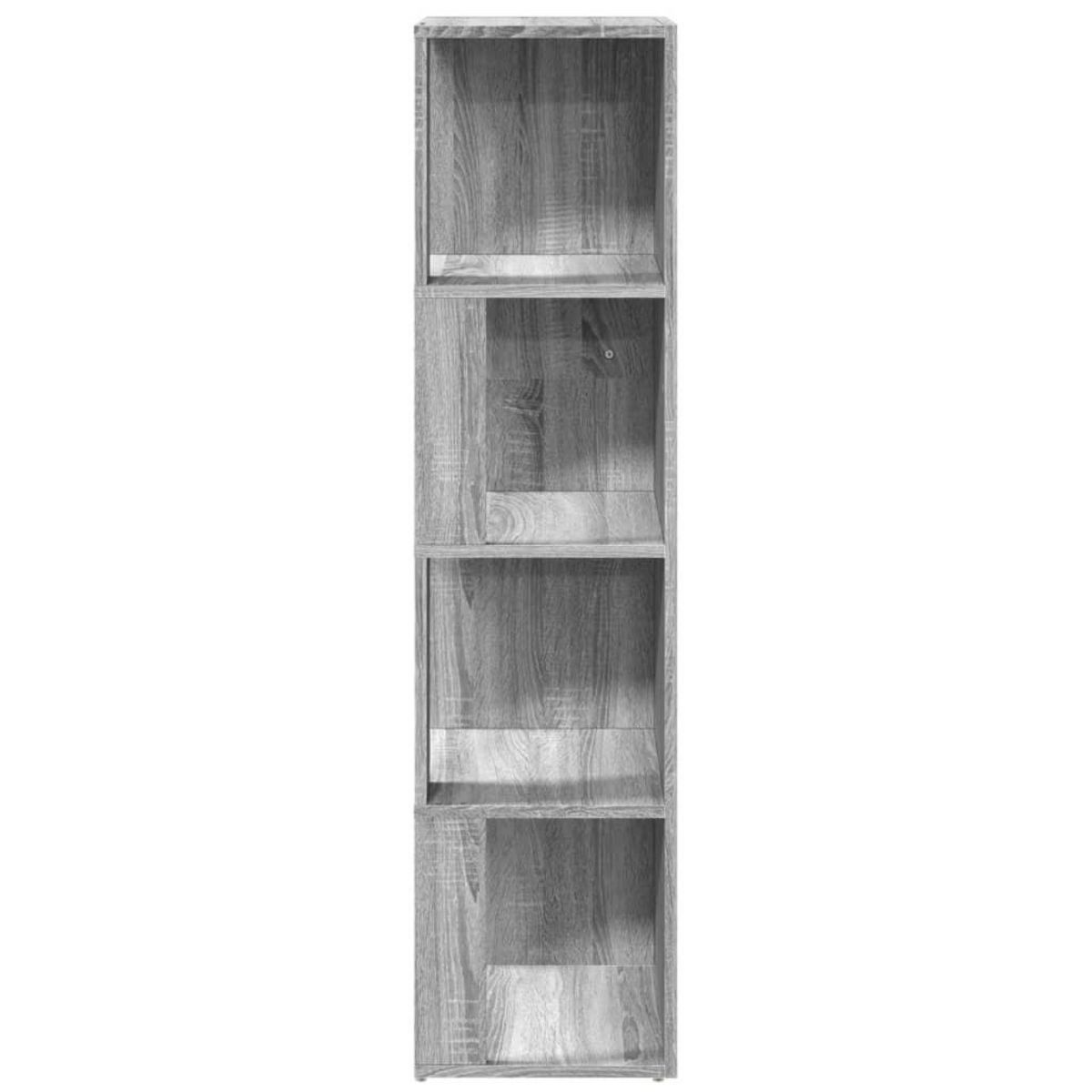 VIDAXL Armoire d'angle Sonoma gris 33x33x132 cm Bois d'ingenierie