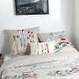 Voir la diapositive 2 : STOF Housse de couette 260x240 ALPES + 2 taies coton 57 fils