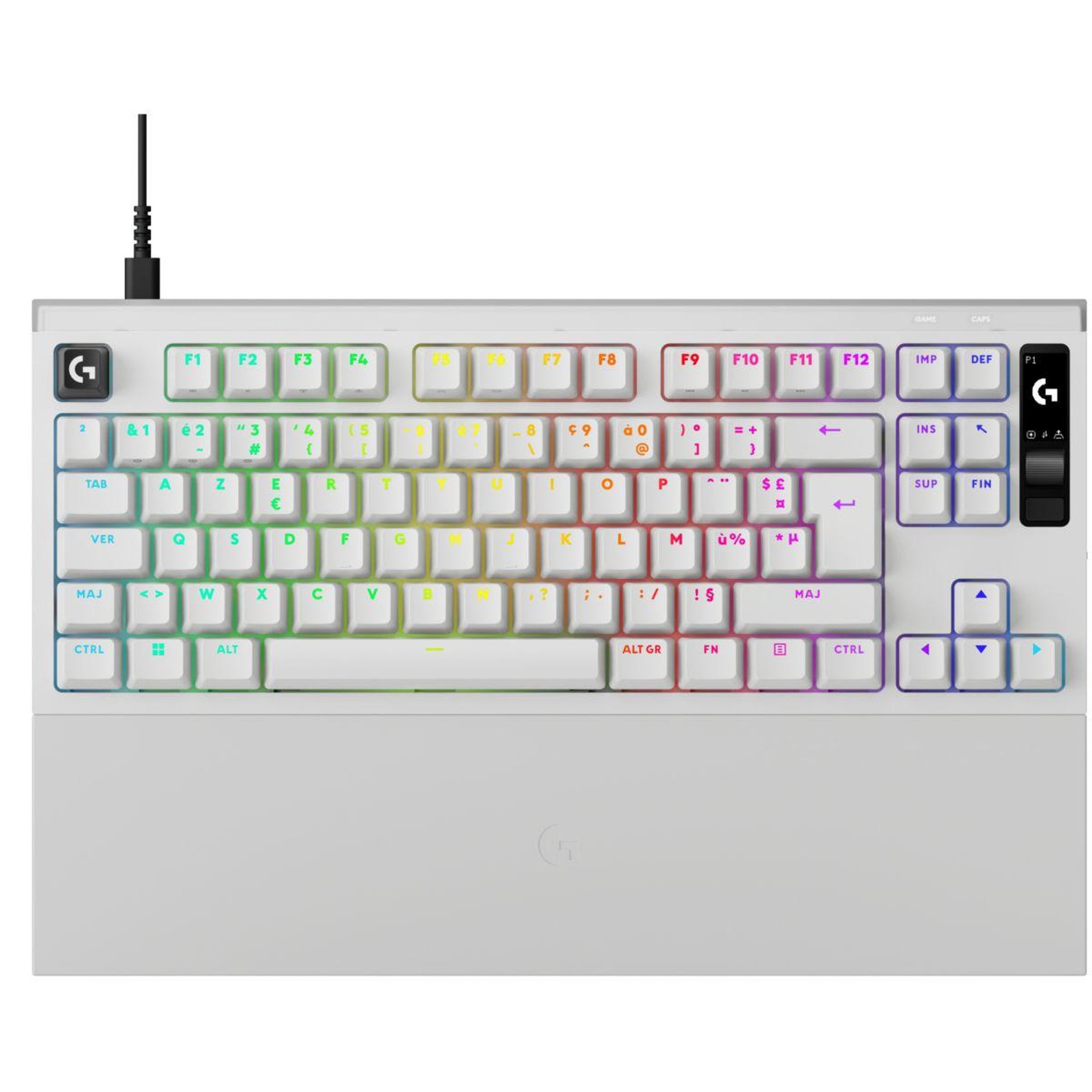 Logitech Clavier gamer PRO X 2 Rapid Blanc