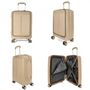 Voir la diapositive 4 : David Jones Lot 3 valises rigides dont 1 cabine porte-ordinateur 17  TSA