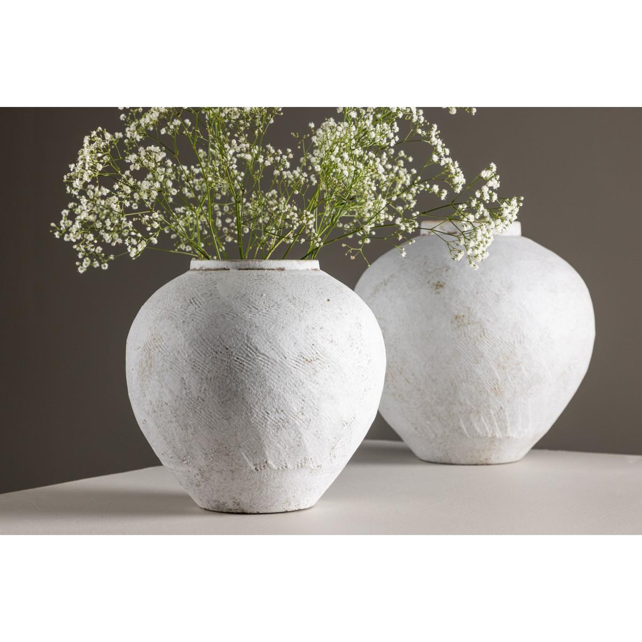 Voir la diapositive 4 : Paris Prix Vase déco  globe  25cm beige