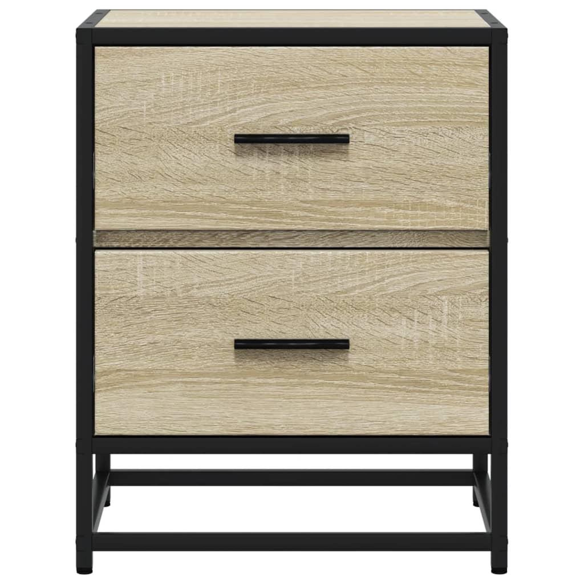 Voir la diapositive 5 : VIDAXL Tables de chevet 2 pcs chene sonoma 40x31x50 cm bois ingenierie
