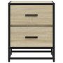 Voir la diapositive 5 : VIDAXL Tables de chevet 2 pcs chene sonoma 40x31x50 cm bois ingenierie