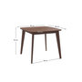 Voir la diapositive 4 : Rendez vous déco Table carrée 4 personnes en bois clair naturel 90 cm - Julio