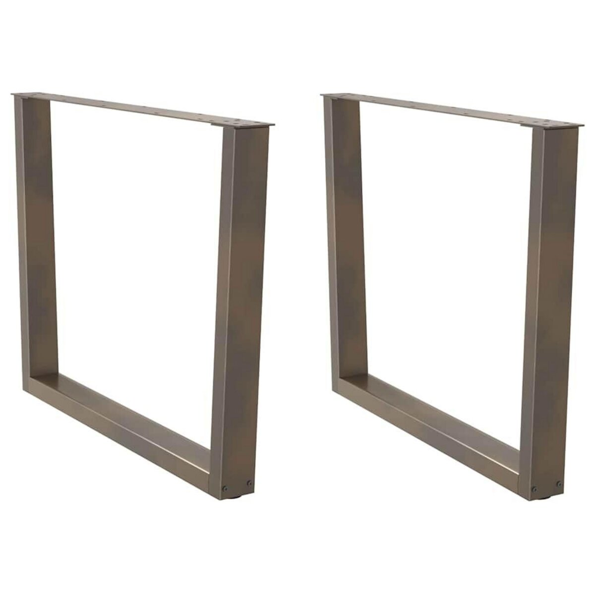 VIDAXL Pieds de table a manger forme de V 2 pcs 100x(72-73,3) cm acier