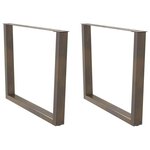 VIDAXL Pieds de table a manger forme de V 2 pcs 100x(72-73,3) cm acier