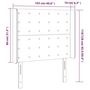 Voir la diapositive 6 : VIDAXL Tete de lit a LED Taupe 103x16x118/128 cm Tissu