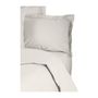 Voir la diapositive 4 : GENERIQUE Parure de lit - 1 housse de couette 220 x 240 cm + 2 taies d'oreiller 60 x 60 cm - 100% coton renforcé - Blanc