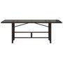 Voir la diapositive 4 : VIDAXL Table de jardin avec dessus en verre marron resine tressee