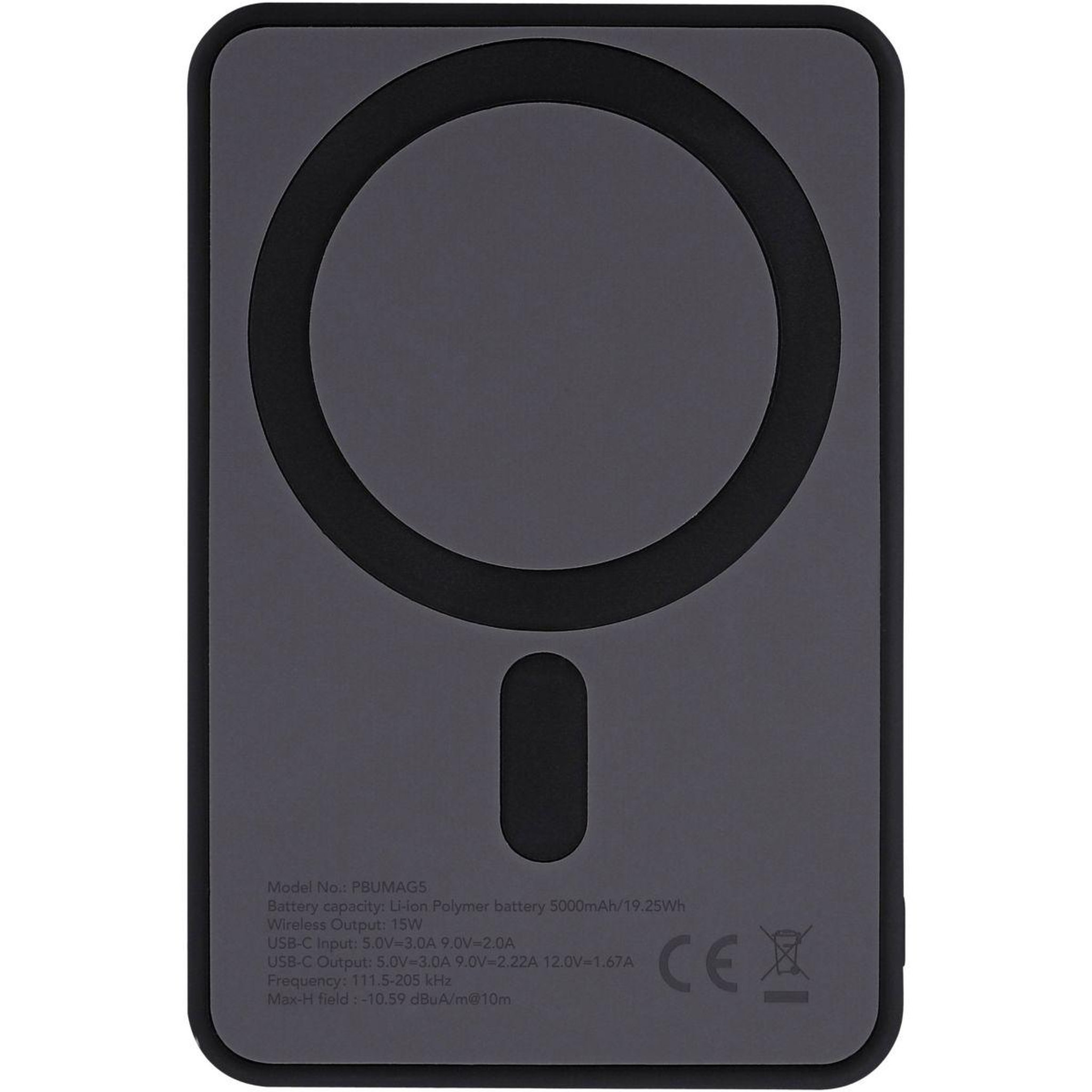 Voir la diapositive 2 : TNB Batterie externe 5000 mAh MagSafe fonction stand noir