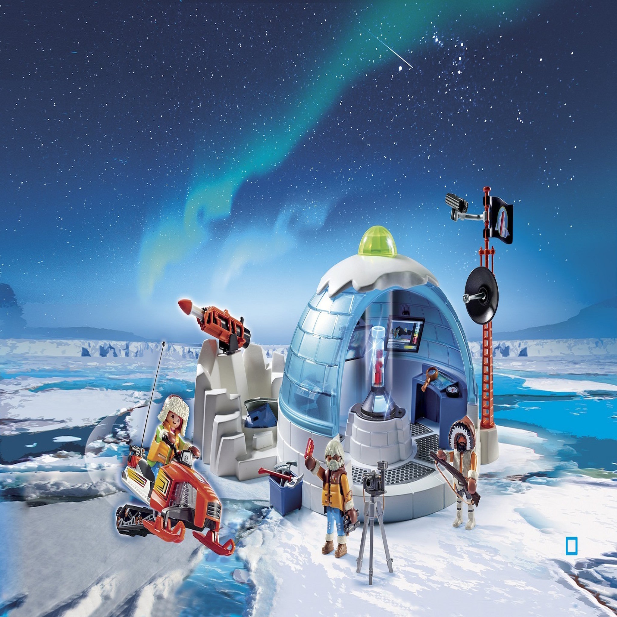Voir la diapositive 2 : PLAYMOBIL 9055 - Action - Quartier des explorateurs polaires 