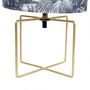 Voir la diapositive 4 : OSTARIA Lampe pied métal doré abat-jour gravure