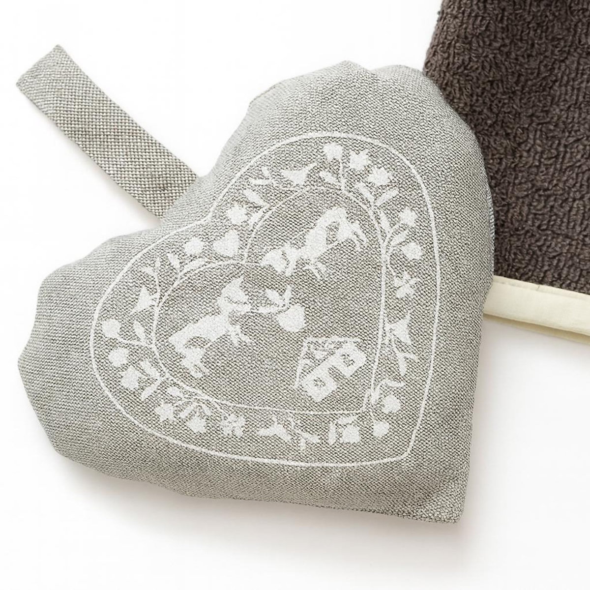 Les Ateliers du Linge Coeur deco montagne coeur