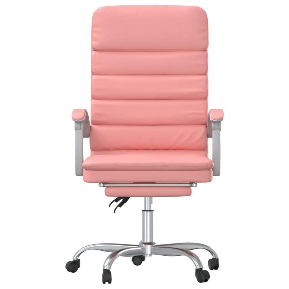 VIDAXL Fauteuil de massage inclinable de bureau Rose Similicuir