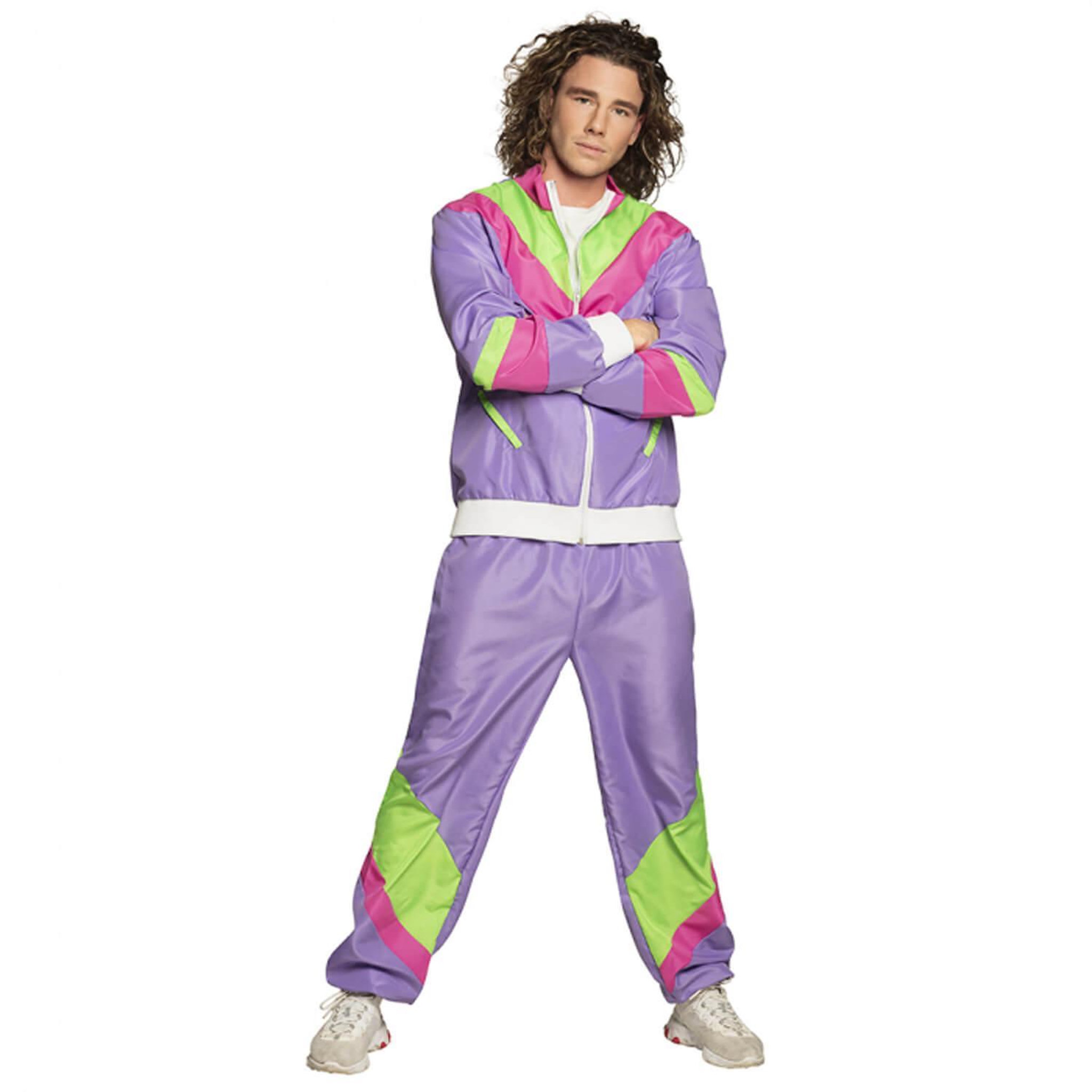 Voir la diapositive 1 : Boland Déguisement Survêtement Rétro - Violet - Homme - XXL