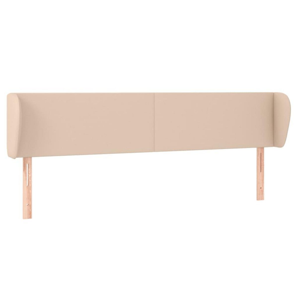 VIDAXL Tete de lit avec oreilles Cappuccino 203x23x78/88 cm Similicuir