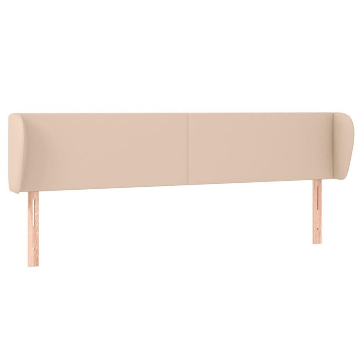 VIDAXL Tete de lit avec oreilles Cappuccino 203x23x78/88 cm Similicuir