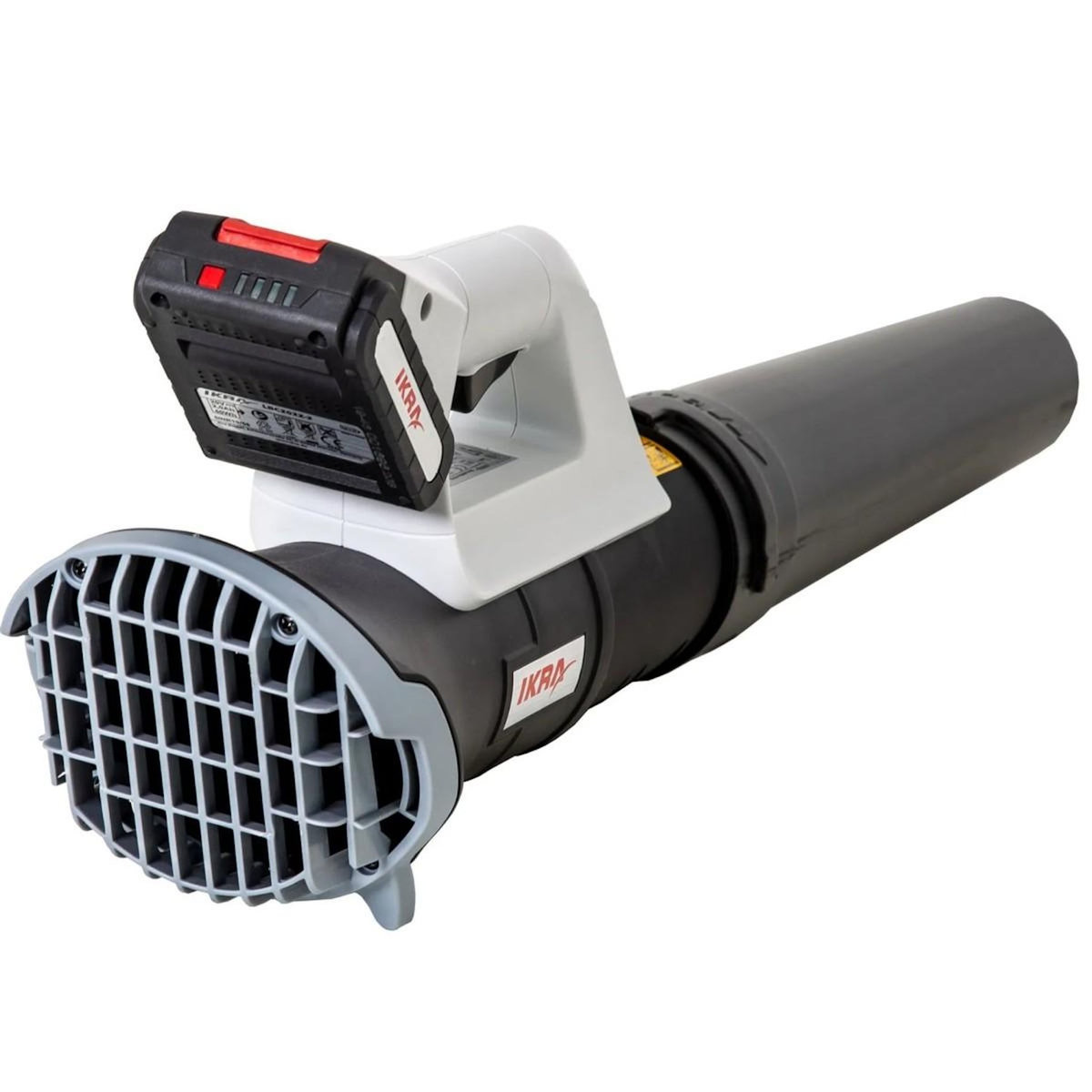 Ikra Souffleur de feuilles sans fil 20V 2Ah – Souffleur Jardin 150 km/h + Batterie + Chargeur Terrasse Allée Nettoyage Extérieur IKRA