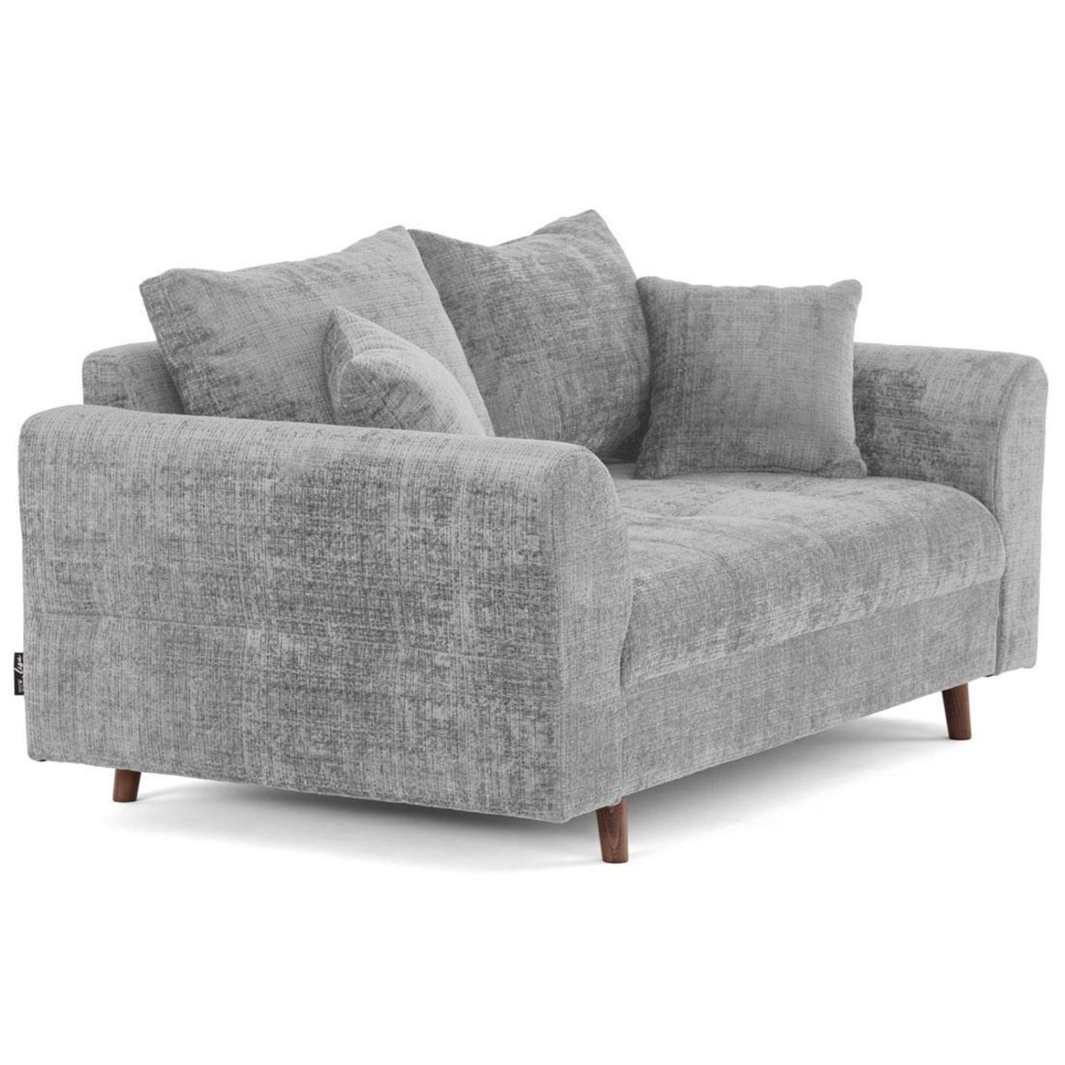 LISA DESIGN Rune - canapé droit 2 places en velours texturé