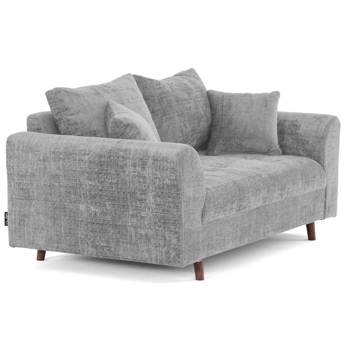 LISA DESIGN Rune - canapé droit 2 places en velours texturé