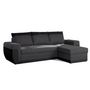 Voir la diapositive 5 : BEST MOBILIER Milan - canapé d'angle réversible - 4 places - convertible avec coffre - en simili et tissu