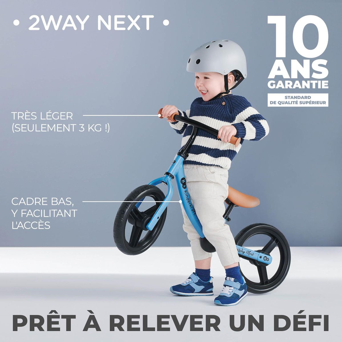 KINDERKRAFT Vélo sans pédales (draisienne) - Selle/guidon réglables - Vert