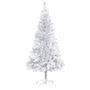 Voir la diapositive 2 : VIDAXL Arbre de Noël artificiel pre-eclaire/boules argente 120 cm PET