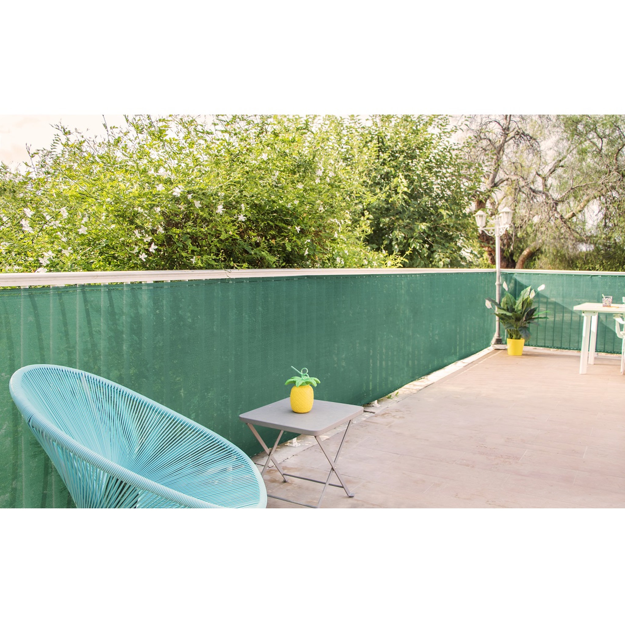 Voir la diapositive 1 : Brise vue vert foncé 1 x 10 m 