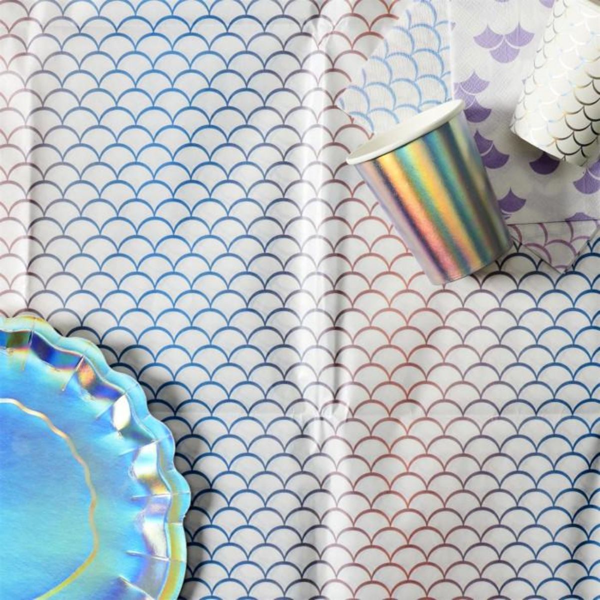 Paris Prix Nappe en Papier  Sirène  137x183cm Multicolore