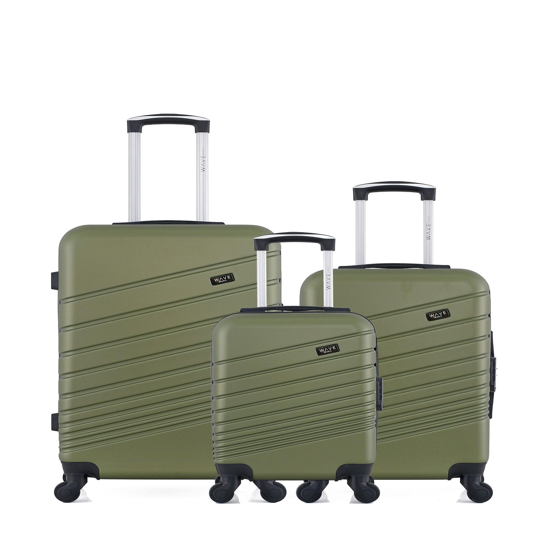 WAVE PARIS Lot de 3 - valises weekend, cabine et cabine xxs tigre