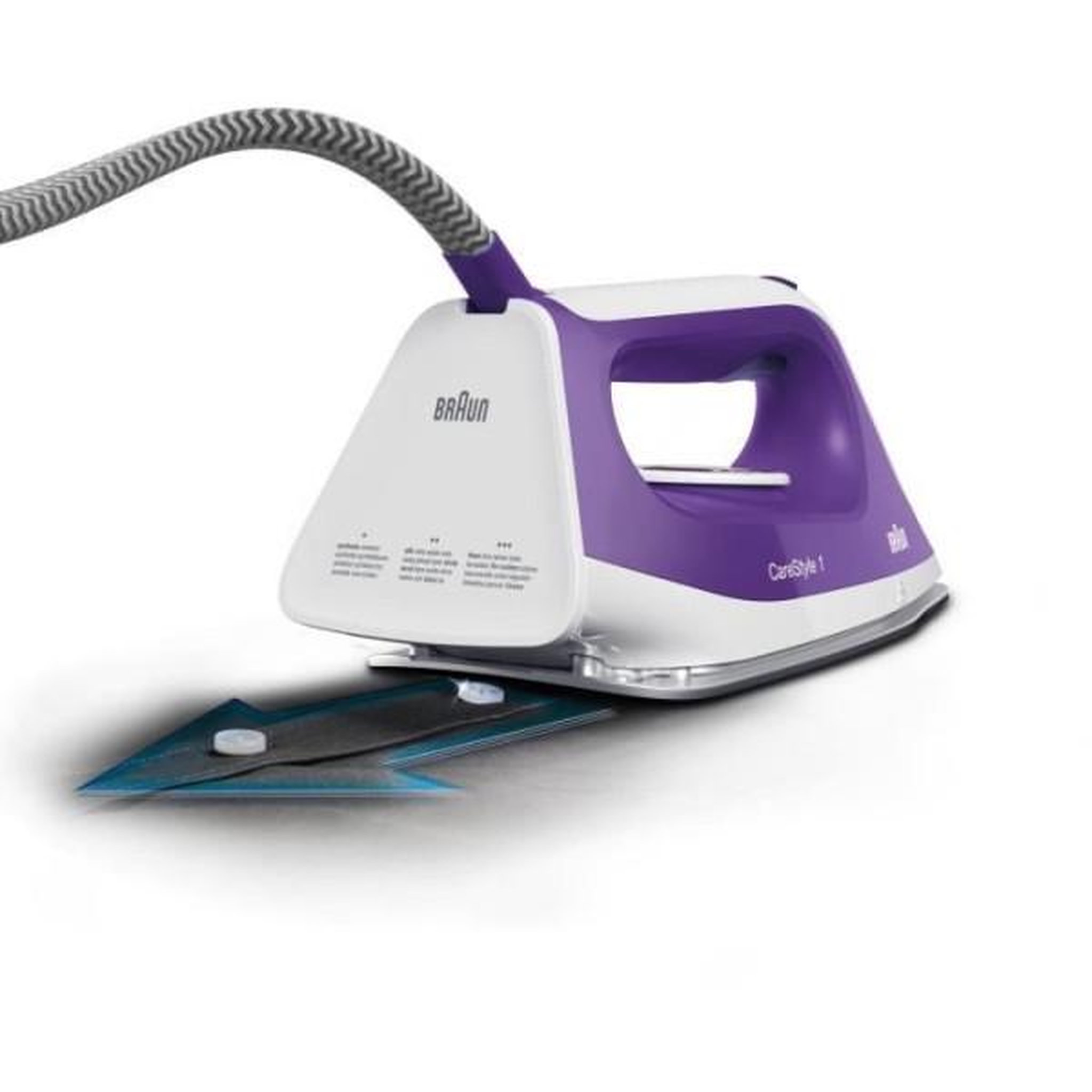 Voir la diapositive 3 : BRAUN Centrale vapeur 6bars 120g/min violet - IS1014VI