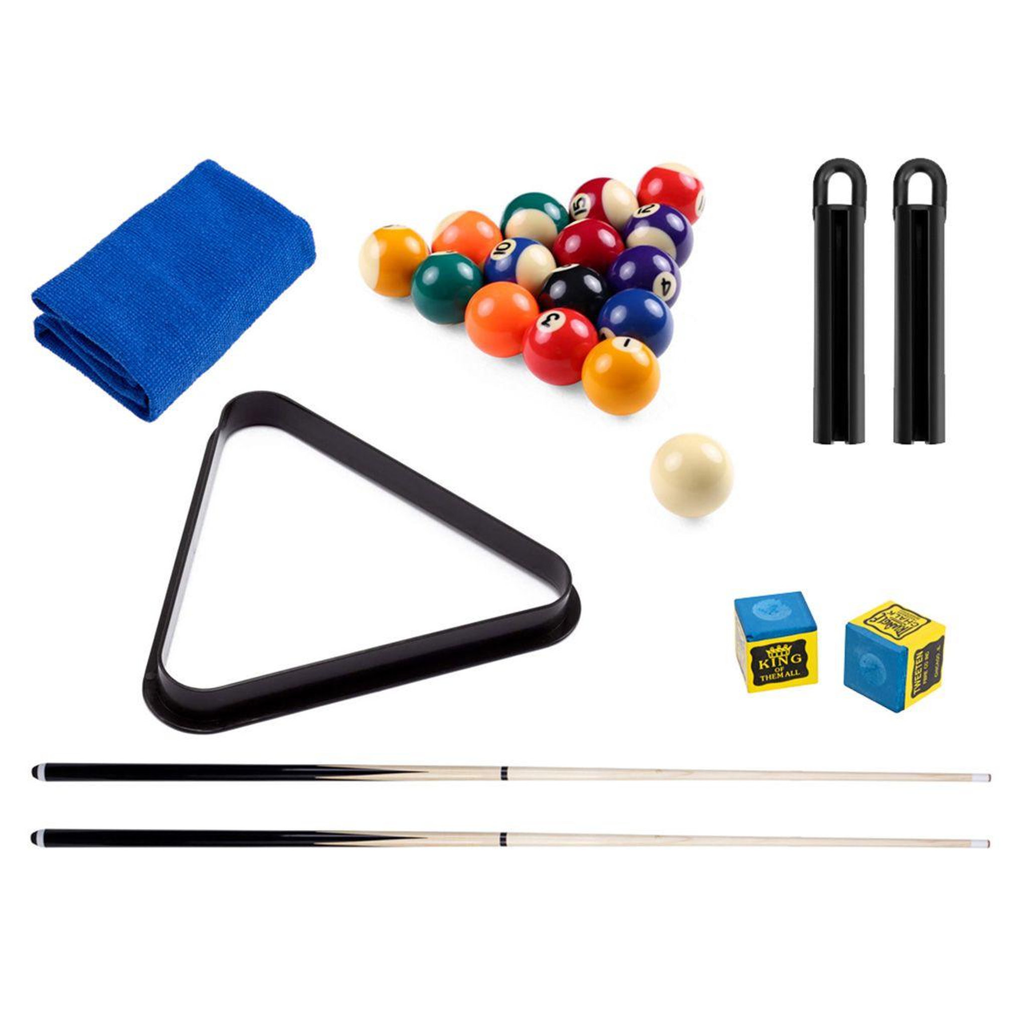 DE FAUGERES Lot d'Accessoires Billard  7 Feet  77cm Multicolore