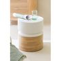 Voir la diapositive 5 : Paris Prix Table d'Appoint en Bambou  Socorro  47cm Blanc & Naturel