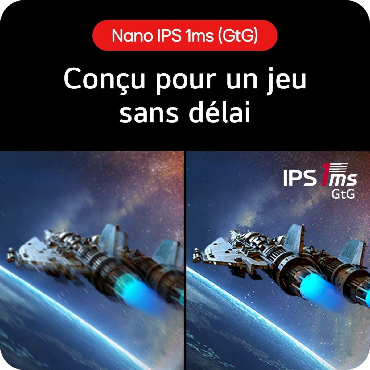 LG Ecran PC Gamer 27GS85Q-B UltraGear Plat 27'' Nano IPS