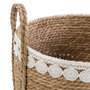 Voir la diapositive 4 : VS VENTA-STOCK Set de 3 paniers Yasmina fibres naturelles, blanc/naturel