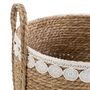 Voir la diapositive 4 : VS VENTA-STOCK Set de 3 paniers Yasmina fibres naturelles, blanc/naturel