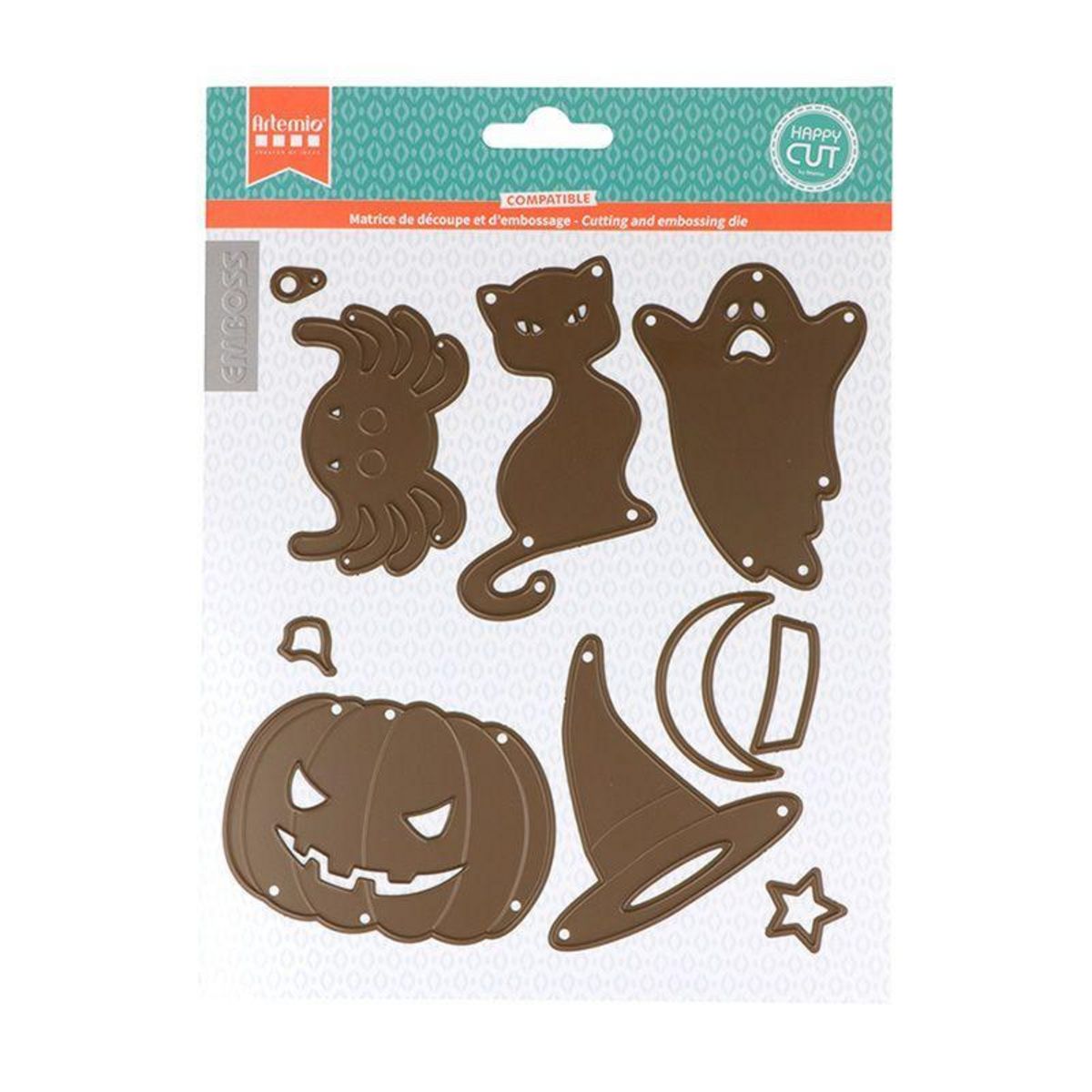 Artemio 7 matrices de découpe et d'embossage - Halloween