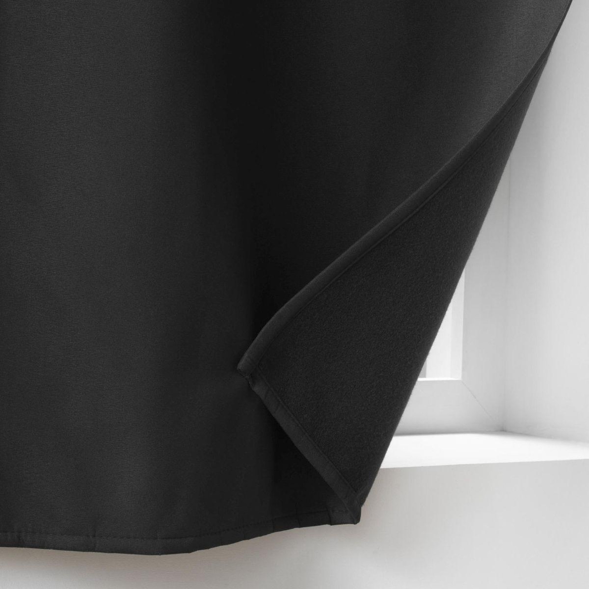Voir la diapositive 4 : Douceur d'Intérieur Rideau isolant thermique  micropolar  135x180cm noir