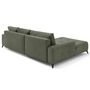 Voir la diapositive 5 : BEST MOBILIER Rimini - canapé d'angle gauche 4 places convertible avec coffre en tissu texturé