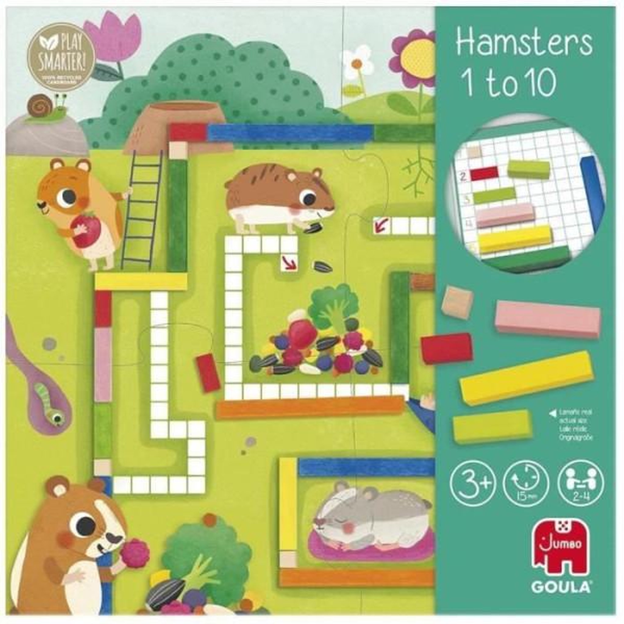Voir la diapositive 4 : Goula Jeu éducatif - GOULA - 1-10 Maths - Aide les hamsters a constituer leurs provisions pour l'hiver