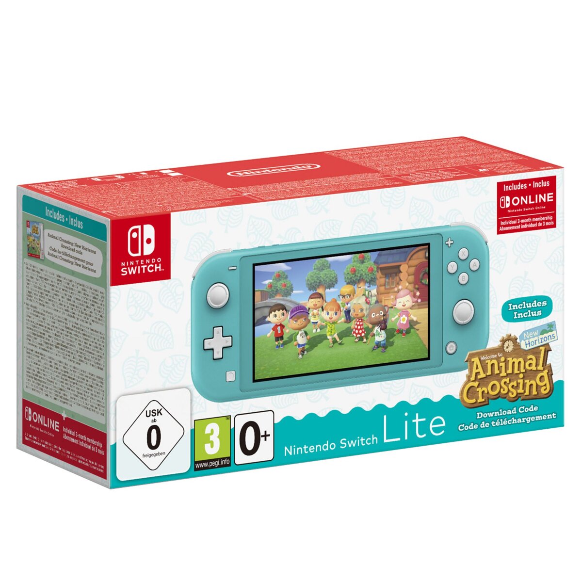 NINTENDO Console Nintendo Switch Lite Turquoise + Animal Crossing New Horizons Nintendo Switch