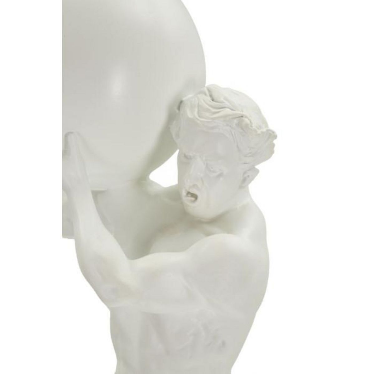 Paris Prix Statuette Homme Athlétique  Atlas  50cm Blanc